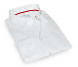 White Business Casual Button-Up Shirt