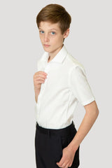 T.O. Boy's Short Sleeve Dress Shirt