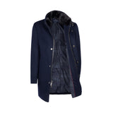 T.O. Boy's Lincoln Wool Coat with Fur Collar