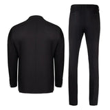 Centrion Black Wool Suit