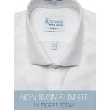 Adonis Boys' Small Twill White Non-Iron Shirt