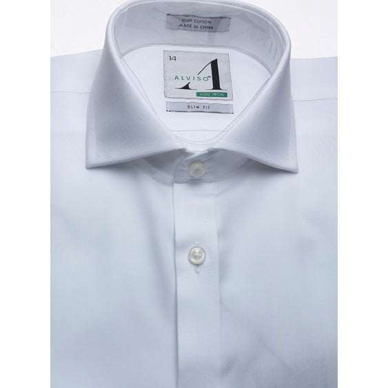 Alviso Boys' Shirt Non- Iron Classic / French Cuff / 10