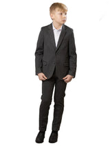 Soho T.O. Boy's Charcoal Stretch Suit