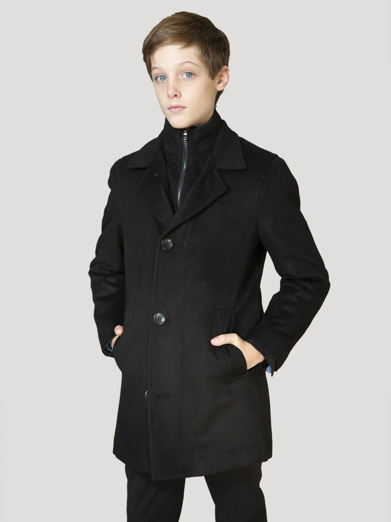 T.O. Orlando Boys Zipper Coat with Down Lining