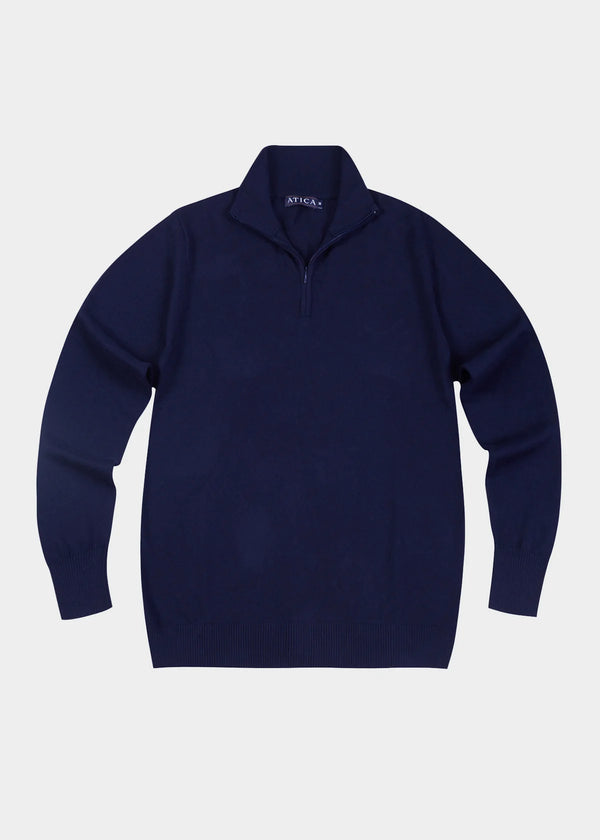 Atica Cashmere Blend Zip-Up Sweater