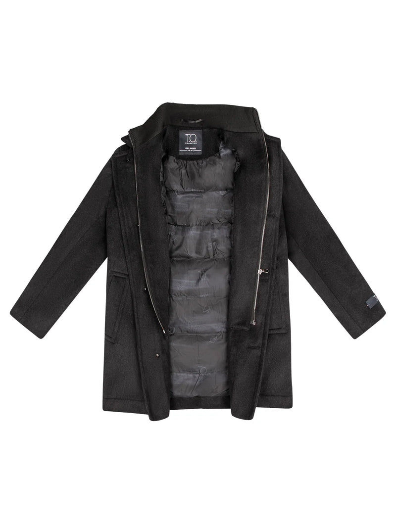 T.O. Orlando Boys Zipper Coat with Down Lining
