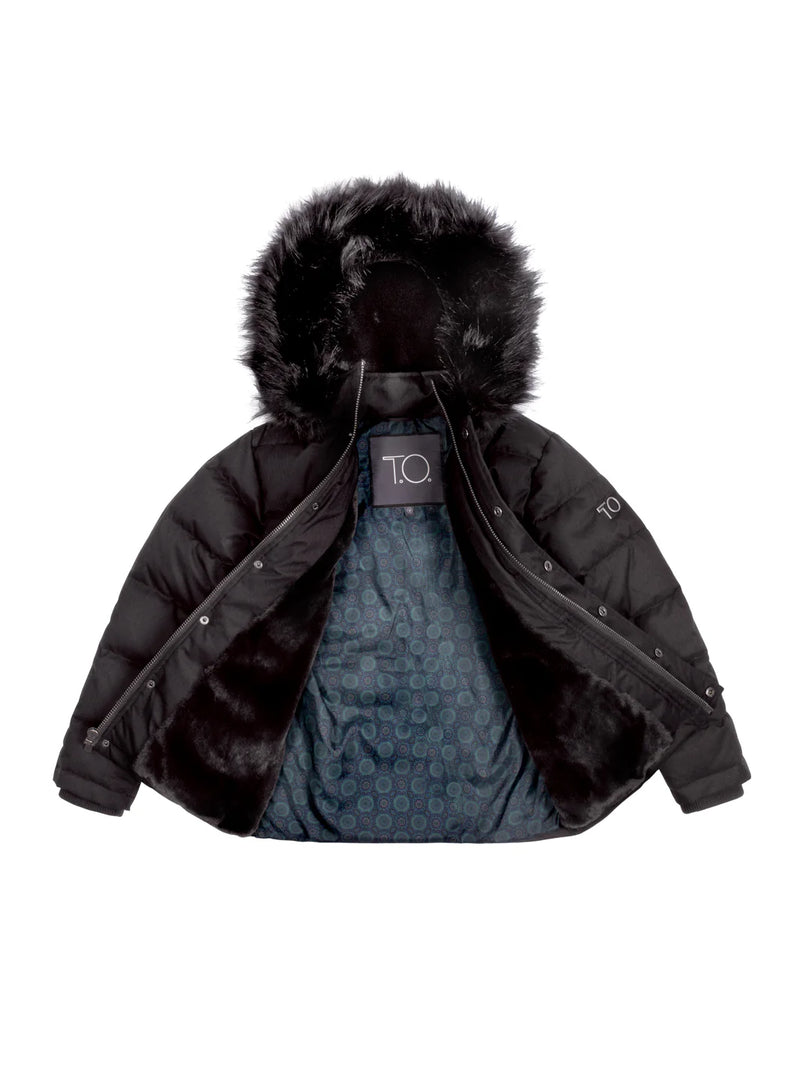 Boy's Patch Pocket Puffer Coat