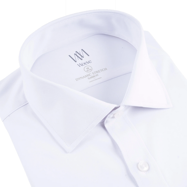 elastic dress shirts New Men's Elastic Dress Shirts Formal Business Long Sleeves Casual Shirts Tops